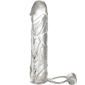  Удлиняющая насадка VIBRATING SUPER SLEEVE из прозрачного материала 16 см 