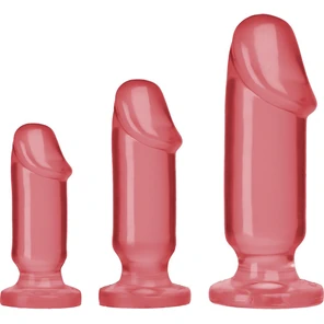  Набор розовых анальных фаллоимитаторов Crystal Jellies Anal Starter Kit 