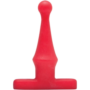  Красная анальная пробка Bum Buddies Tease My Tush, Intermediate Silicone Anal Plug 12 см 