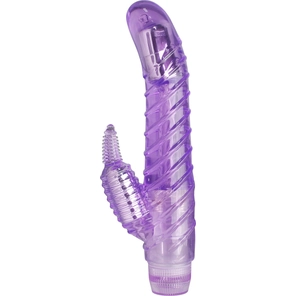  Фиолетовый вибростимулятор Dual Stimulator Curve Seduction 