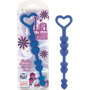  Синие анальные бусы Lia Love Beads 17,8 см 