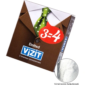  Презервативы с точечками VIZIT Dotted 3 шт 