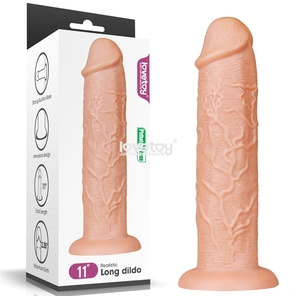 Телесный фаллоимитатор-гигант 11 Realistic Long Dildo 28 см 