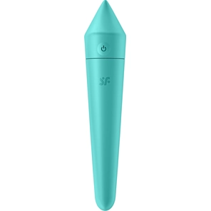  Бирюзовый мини-вибратор Ultra Power Bullet 8 