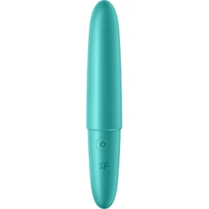  Бирюзовый мини-вибратор Ultra Power Bullet 6 
