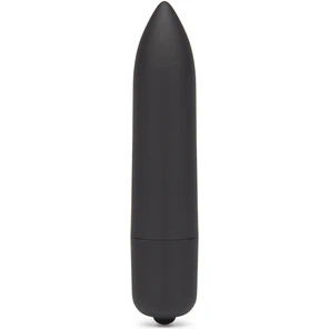  Черная вибропуля X-Basic Long Bullet 10 speeds 9 см 