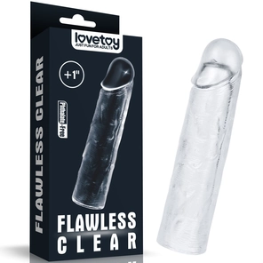  Прозрачная насадка-удлинитель Flawless Clear Penis Sleeve Add 1 15,5 см 