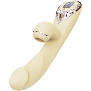  Желтый вибростимулятор A-King Pro 22,8 см 