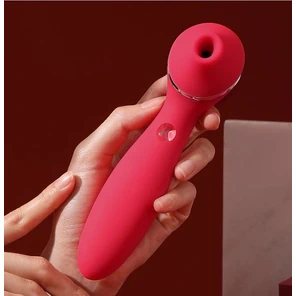  Красный мембранный вибростимулятор клитора Polly Plus 16,8 см 