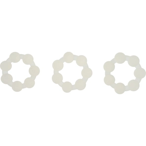  Набор из 3 больших одинаковых эрекционных колец Love Rings With Balls 