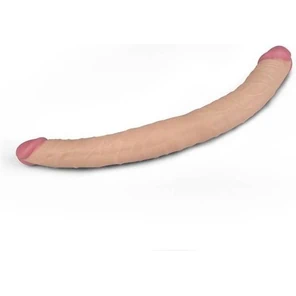 Телесный двусторонний фаллоимитатор 14 King Size Realistic Ladykiller Tapered Double Penetration 35,5 см 