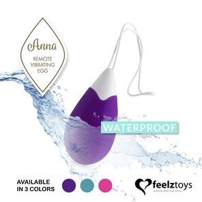 Фиолетовое виброяйцо на радиоуправлении Anna Vibrating Egg Remote 