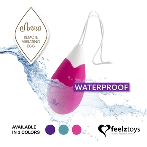  Розовое виброяйцо на радиоуправлении Anna Vibrating Egg Remote 