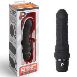  Черный вибратор-реалистик 6 Realistic Vibrator 17 см 