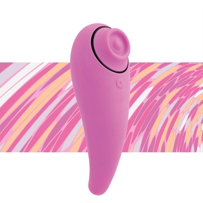  Розовый клиторальный вибромассажер FemmeGasm 