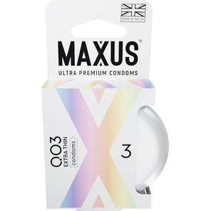  Экстремально тонкие презервативы в железном кейсе MAXUS 003 Extra Thin 3 шт 