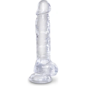  Прозрачный фаллоимитатор 8 Cock with Balls 22,2 см 