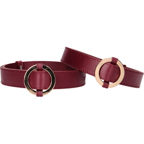  Бордовая фиксация на бёдра Thigh Cuffs 