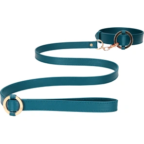  Зеленый ошейник с поводком Collar With Leash 