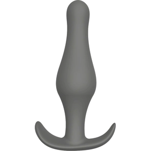  Серая анальная втулка Plug With T-handle 10,3 см 