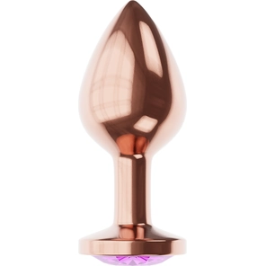  Пробка цвета розового золота с фиолетовым кристаллом Diamond Amethyst Shine S 7,2 см 