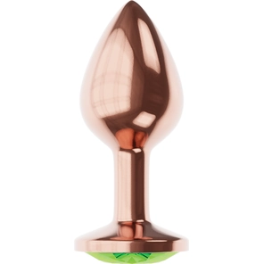  Пробка цвета розового золота с лаймовым кристаллом Diamond Emerald Shine S 7,2 см 