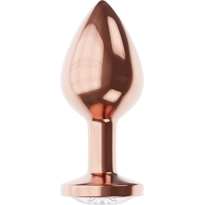  Пробка цвета розового золота с прозрачным кристаллом Diamond Moonstone Shine L 8,3 см 