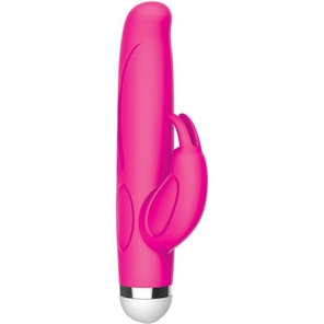  Розовый вибратор-кролик The Mini Rabbit 13,9 см 