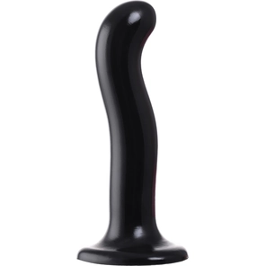  Черный стимулятор для пар P G-Spot Dildo Size M 18 см 