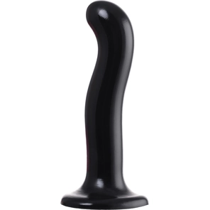  Черный стимулятор для пар P G-Spot Dildo Size L 19 см 