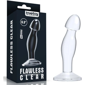  Прозрачная анальная втулка Flawless Clear 16,5 см 