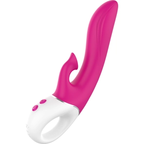  Розовый вибратор-кролик с вакуумной стимуляцией Air Pleasure 22,5 см 