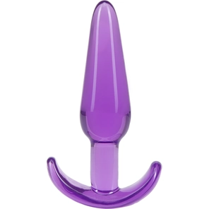  Фиолетовая анальная пробка в форме якоря Slim Anal Plug 10,8 см 