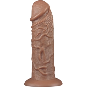  Коричневый фаллоимитатор Cubby dildo 26,6 см 