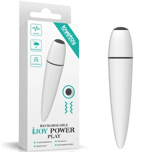  Белый мини-вибратор IJOY Rechargeable Power Play 10,5 см 