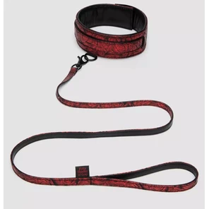  Стильный ошейник с поводком Reversible Faux Leather Collar and Lead 