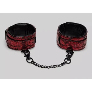  Красно-черные оковы Reversible Faux Leather Ankle Cuffs 