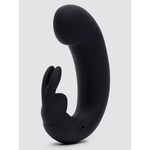  Черный мини-вибратор кролик Sensation Rechargeable G-Spot Rabbit Vibrator 11,4 см 
