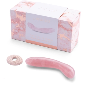  Массажер для G-точки Le Wand Crystal G-Wand из розового кварца 