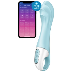  Голубой вибромассажер Air Pump Vibrator 5 21 см 