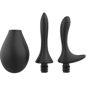  Черный анальный душ Nexus Anal Douche Set с 2 сменными насадками 