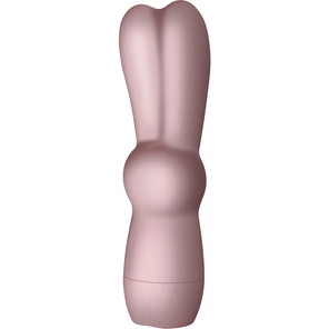  Грязно-розовый вибростимулятор в форме зайчика Bunnie Boo 