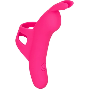  Розовый вибромассажер на палец The Flirty Vibe 10 см 