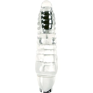  Прозрачный вибромассажёр Aurora Light Up 18,4 см 