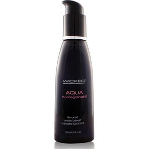  Лубрикант со вкусом граната Wicked Aqua Pomegranate 120 мл 