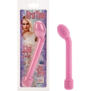 Нежно-розовый вибромассажёр G-точки с утолщенной головкой G-SPOT TULIP 17 см 