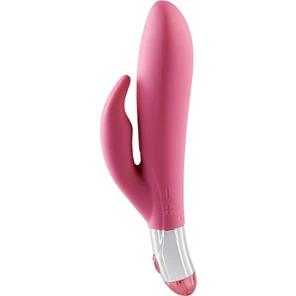  Розовый вибратор Lovely Vibes Rabbit 18,5 см 