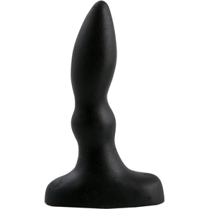  Черный анальный стимулятор Beginners p-spot massager 11 см 