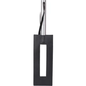  Чёрная кожаная шлёпалка-рамка Leather Gap Paddle 36 см 