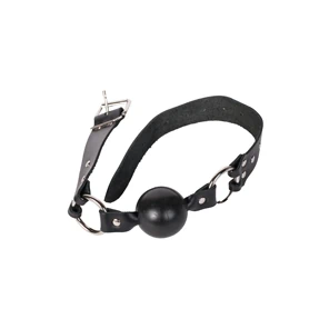  Чёрный кляп–шар Solid Ball Gag 